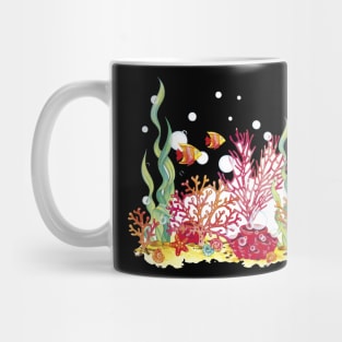 Coral Hand Drawn Mug